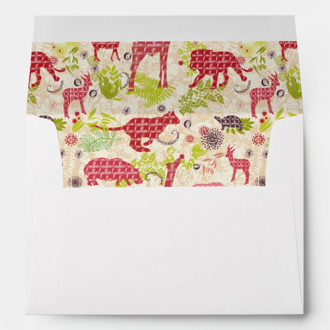 Jungle paradise envelopes (Back (Bottom))