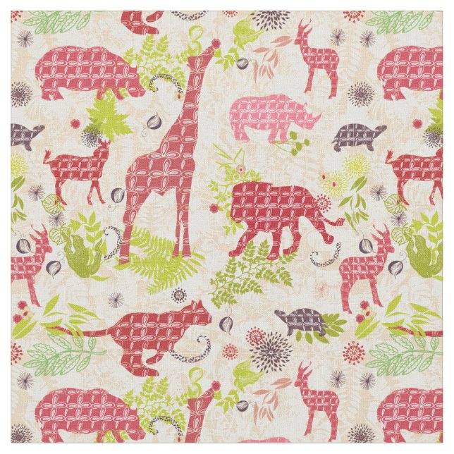 Jungle paradise fabric (Close Up)