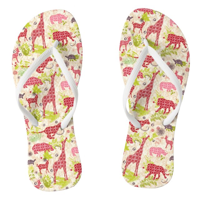 Jungle paradise flip flops (Footbed)