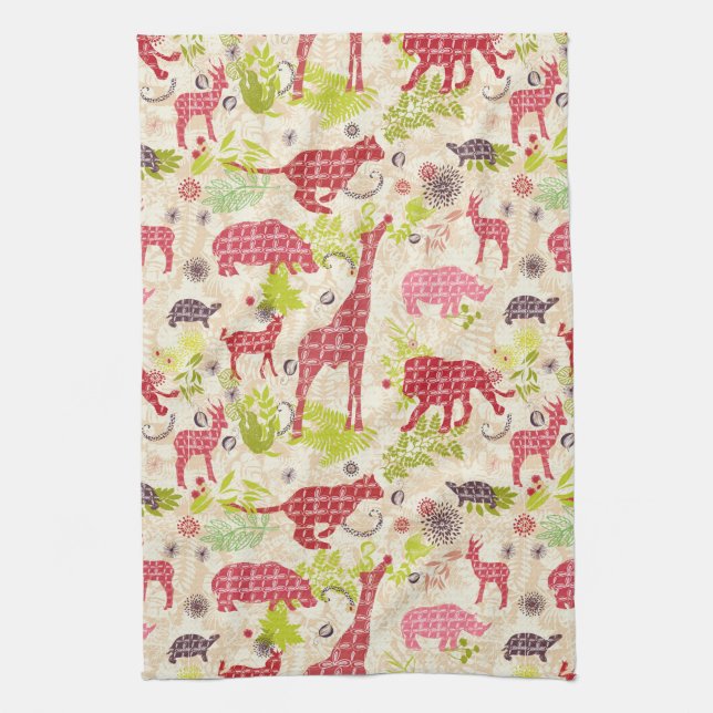 Jungle Paradise Kitchen Towel (Vertical)