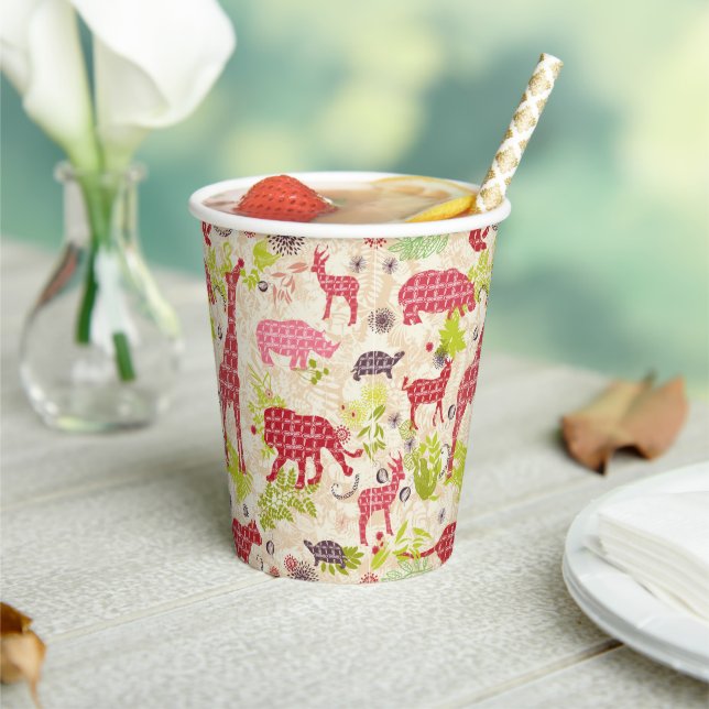 Jungle Paradise Paper Cups (Insitu)