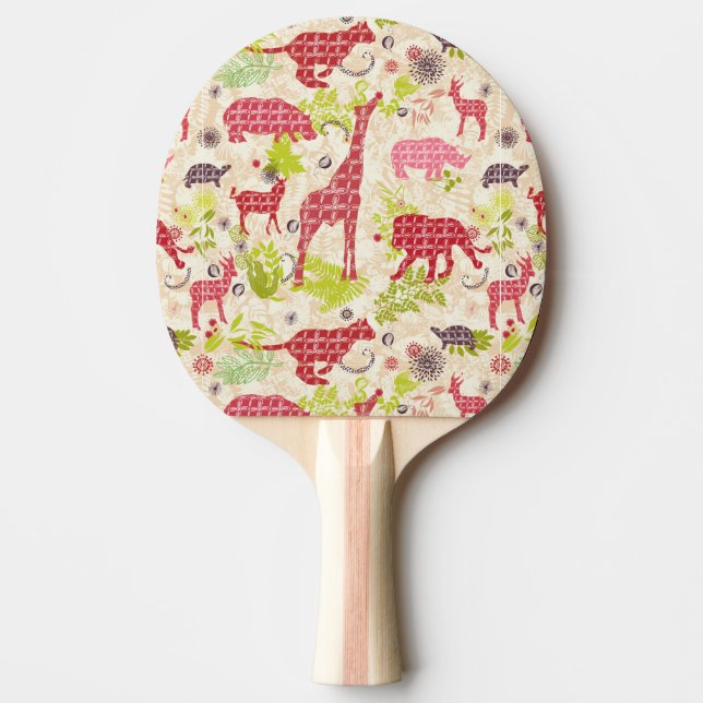 Jungle Paradise Ping Pong Paddle (Front)