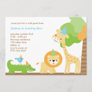 Jungle Party Invitations
