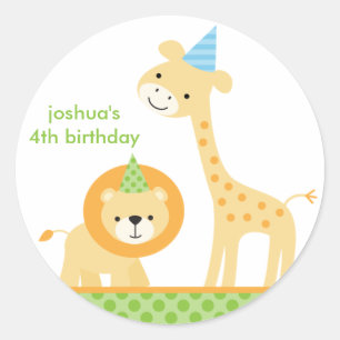 Jungle Party Stickers