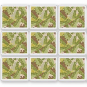 Jungle Plant Pattern Hand Drawn Sticker Set