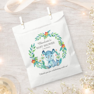Jungle Rhino Baby Shower Favour Bags