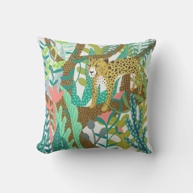 Jungle Roar - Cheetah Throw Pillow (Front)