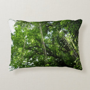 Jungle Ropes Rainforest Photography Decorative Pillow