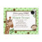 JUNGLE SAFARI ADVENTURE Green Baby Shower Invite