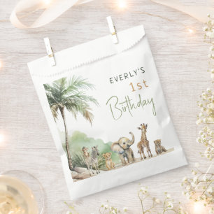 Jungle Safari Animals Kids Birthday Party Favour Bag