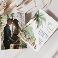 Jungle Safari Animals Vertical Baby Shower Photo