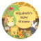 Jungle Safari Baby Animals Baby Shower Stickers