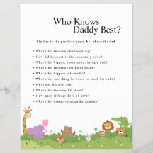 Jungle Safari Baby Shower Games