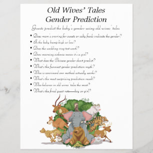 Jungle Safari Baby Shower Games Flyer