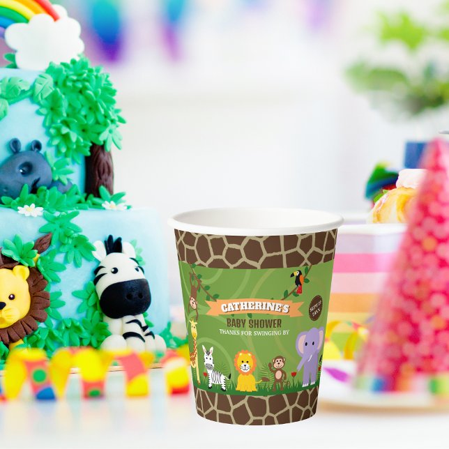 Jungle Safari Baby Shower Paper Cups (Creator Uploaded)