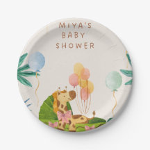 Jungle Safari Baby Shower Plates