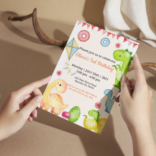 Jungle Safari Greenery Birthday day Party Invitation