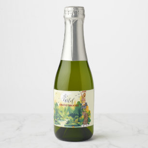 Jungle Safari "It's About To Get Wild" Baby Shower Sparkling Wine Label