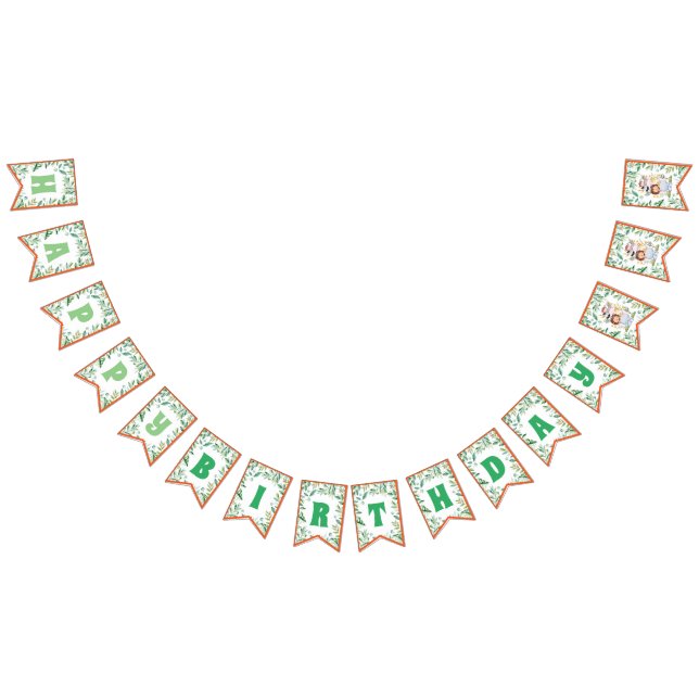 Jungle Safari Party Bunting Flags (All)