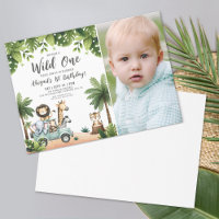 Jungle Safari Photo Wild One 1st Birthday Party