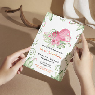 Jungle Safari Theme Birthday Invitation