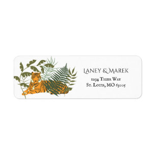 Jungle Safari Tiger Adresse de retour