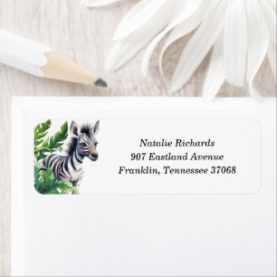 Jungle Safari Tropical Animaux Baby shower Adresse