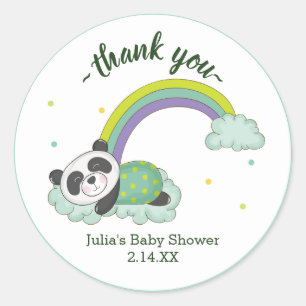 Jungle Safari Wild Baby Shower Classic Round Sticker