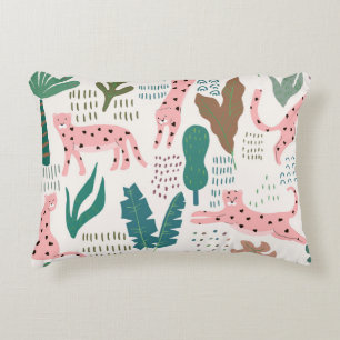 Jungle seamless pattern accent pillow