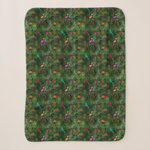 Jungle🌴🌺🦜 Sherpa Blanket