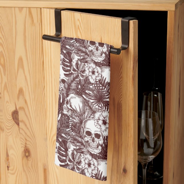 Jungle Skulls Kitchen Towel (Thirds Fold)
