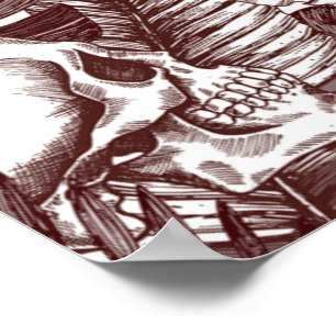 Jungle Skulls Poster