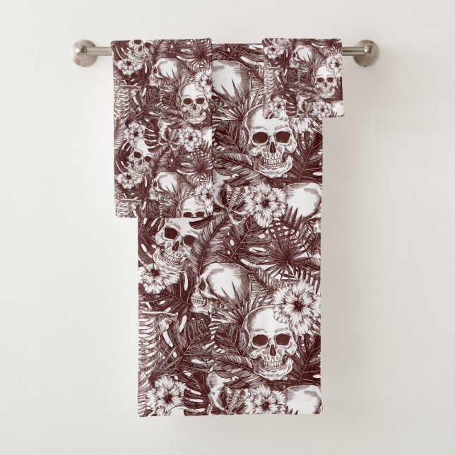 Jungle Skulls Towel Set (Insitu)