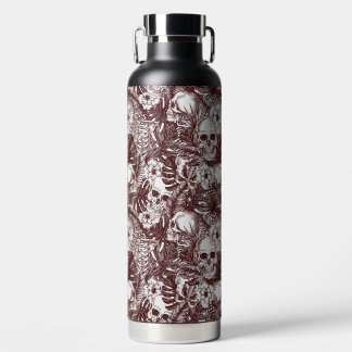 Jungle Skulls Water Bottle