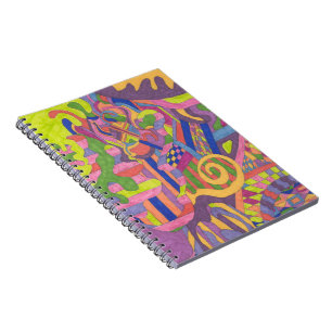 "Jungle Stripes II" Abstract Art Notebook
