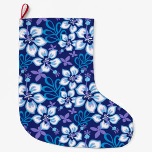 JUNGLE SURF (BLUE COMBO LARGE CHRISTMAS STOCKING