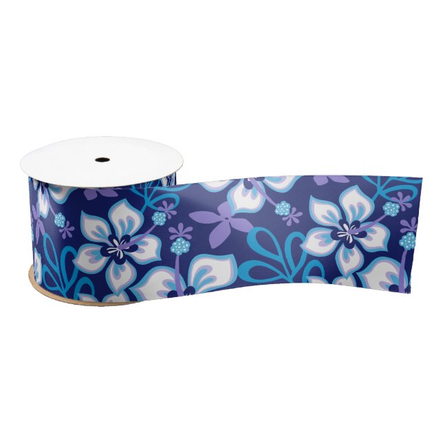 JUNGLE SURF (BLUE COMBO) SATIN RIBBON (Spool)