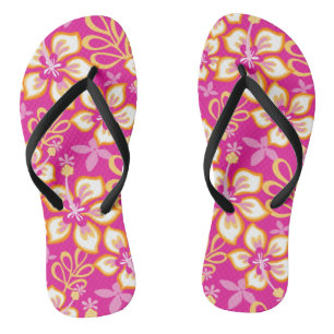 JUNGLE SURF (HOT PINK COMBO) FLIP FLOPS