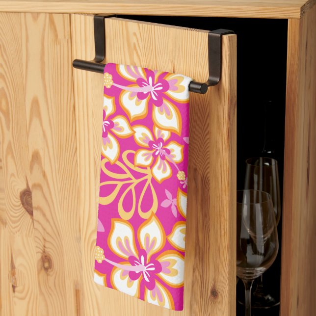 JUNGLE SURF (HOT PINK COMBO) KITCHEN TOWEL (Thirds Fold)
