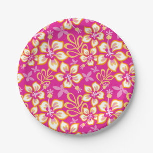 JUNGLE SURF (HOT PINK COMBO) PAPER PLATE