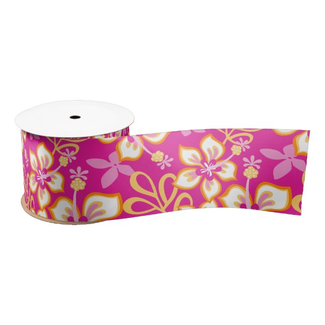 JUNGLE SURF (PINK COMBO) SATIN RIBBON (Spool)