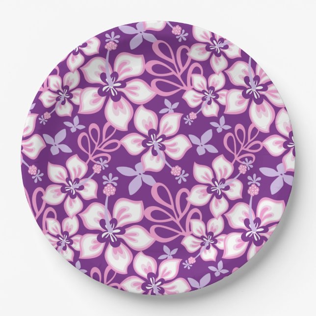 JUNGLE SURF (PURPLE COMBO) PAPER PLATE (Front)