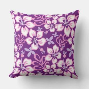 JUNGLE SURF (PURPLE COMBO) THROW PILLOW