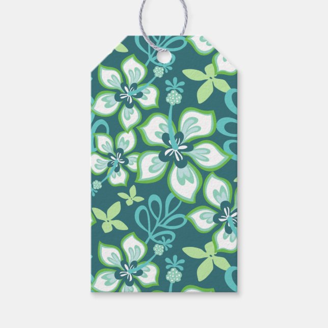 JUNGLE SURF (TEAL COMBO) GIFT TAGS (Front)