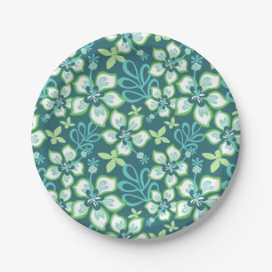 JUNGLE SURF (TEAL COMBO) PAPER PLATE