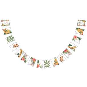 Jungle Theme Baby shower Bunting Flags