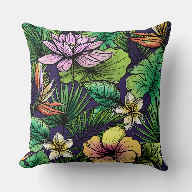 Jungle Throw Pillow (Front)