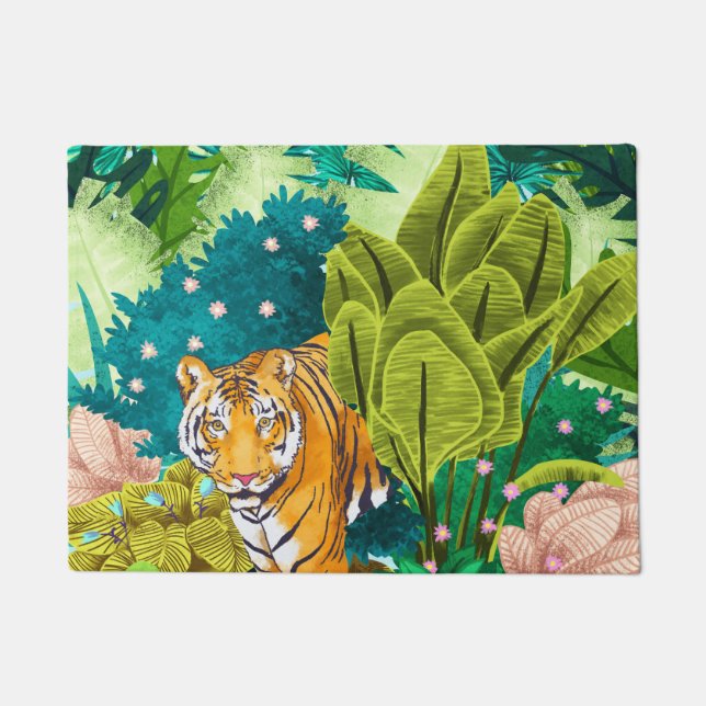 Jungle Tiger Doormat (Front)