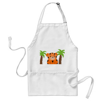 Jungle Tiger in the Palms Standard Apron
