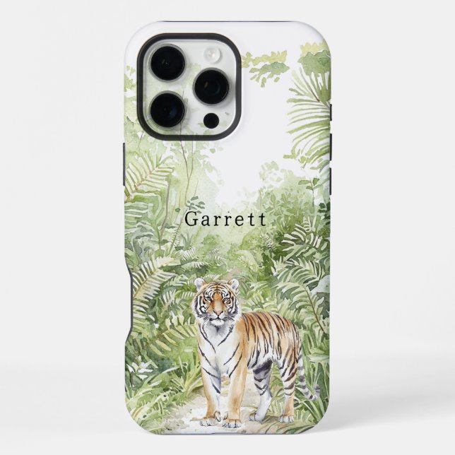 Jungle Tiger iPhone Case (Back)